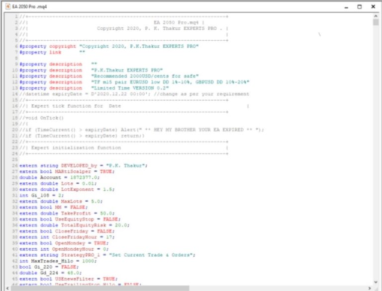 EA2050 PRO MQ4 SOURCE CODE WITH SETFILE FOR BUILD 1420+ - Image 3