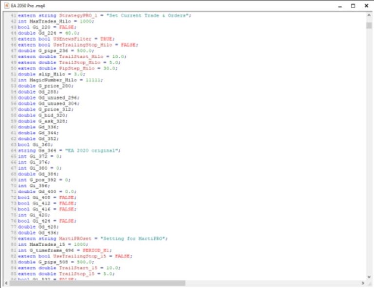 EA2050 PRO MQ4 SOURCE CODE WITH SETFILE FOR BUILD 1420+ - Image 2