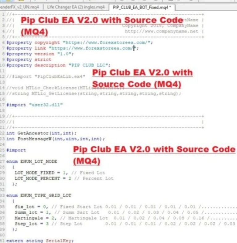 PIP CLUB EA V2.0 MQ4 ( Source code ) + SetFiles - Image 2
